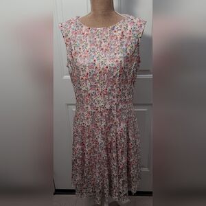 Danny & Nicole fit and flare midi floral dress size 14
